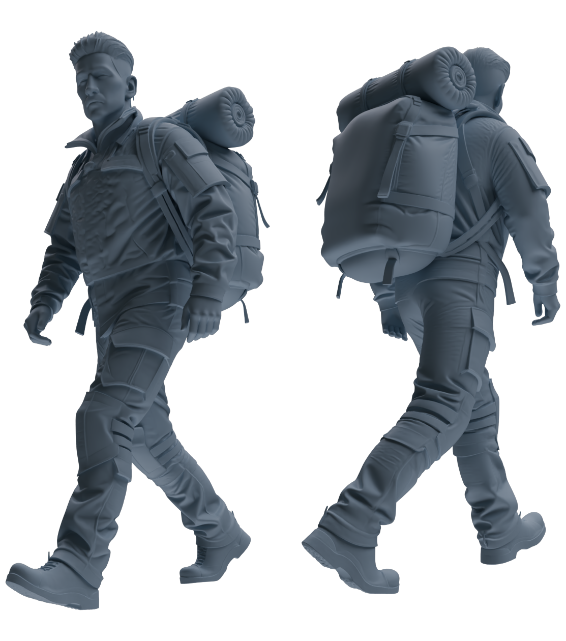 MRY-SFW LYGR693 Modern U.S. Military Six-Person Hiking Group
