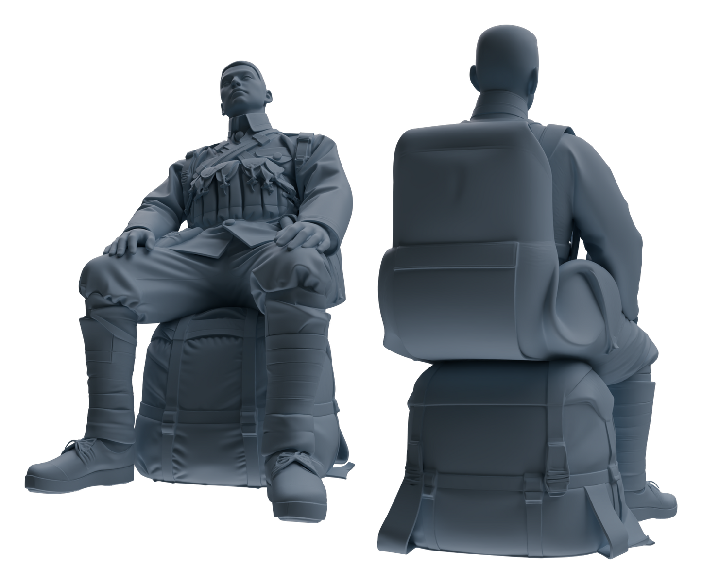 MRY-SFW LYGR608 Historical People's Liberation Army Seven-Person Rest Group