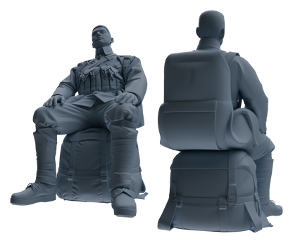 MRY-SFW LYGR608 Historical People's Liberation Army Seven-Person Rest Group