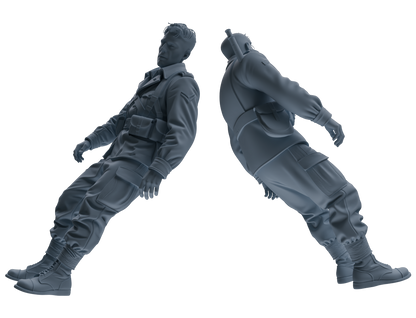 MRY-SFW SSTR198 Surrender Injured Soldier Pose Modern Model 4 pcs