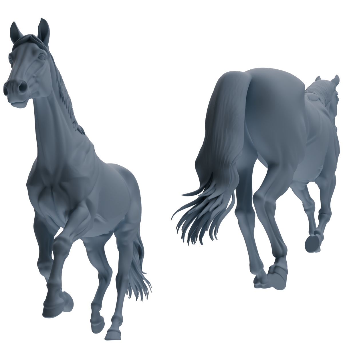 MRY-SFW LYTR843 Farm Horse Pose Model 4 pcs Miniature Car Diorama Figures Scene Props Accessories Resin