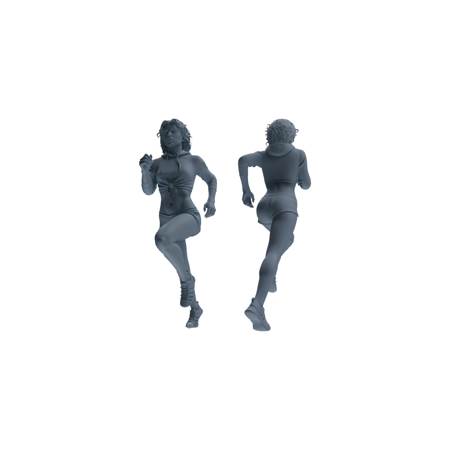 MRY-SFW LYTR818 Running Athlete Figure Modern Model 4 pcs Miniature Car Diorama Figures Scene Props Accessories Resin