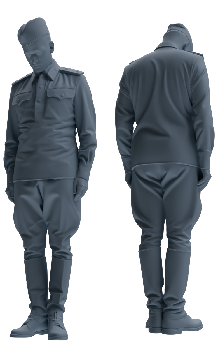 MRY-SFW LYGR730 WWII Soviet Army War Scene Six-Person Criticism Group