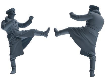 MRY-SFW LYGR704 WWII German Army Training Scene Six-Person Officer Combat Group