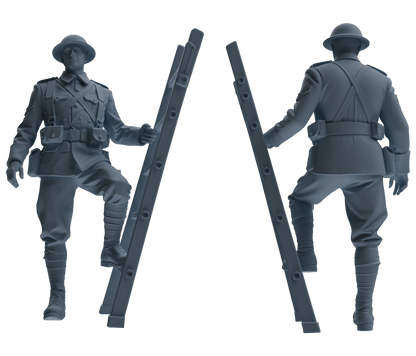 MRY-SFW SSTR177 Miniatures Soldier Model Kit Combat Engineer Soldier Modern Model 6 pcs