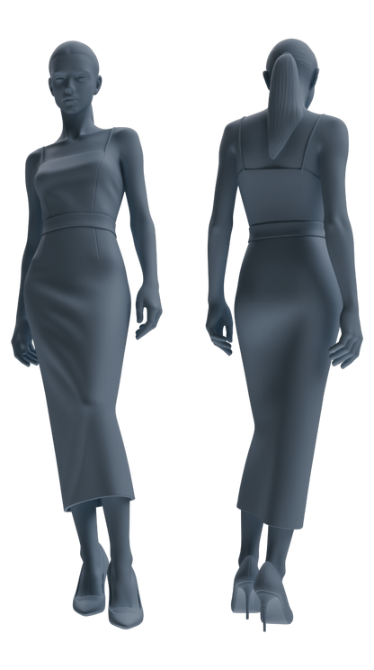 MRY-SFW LYTR879 Evening Dress Woman Figure Modern Model 3 pcs