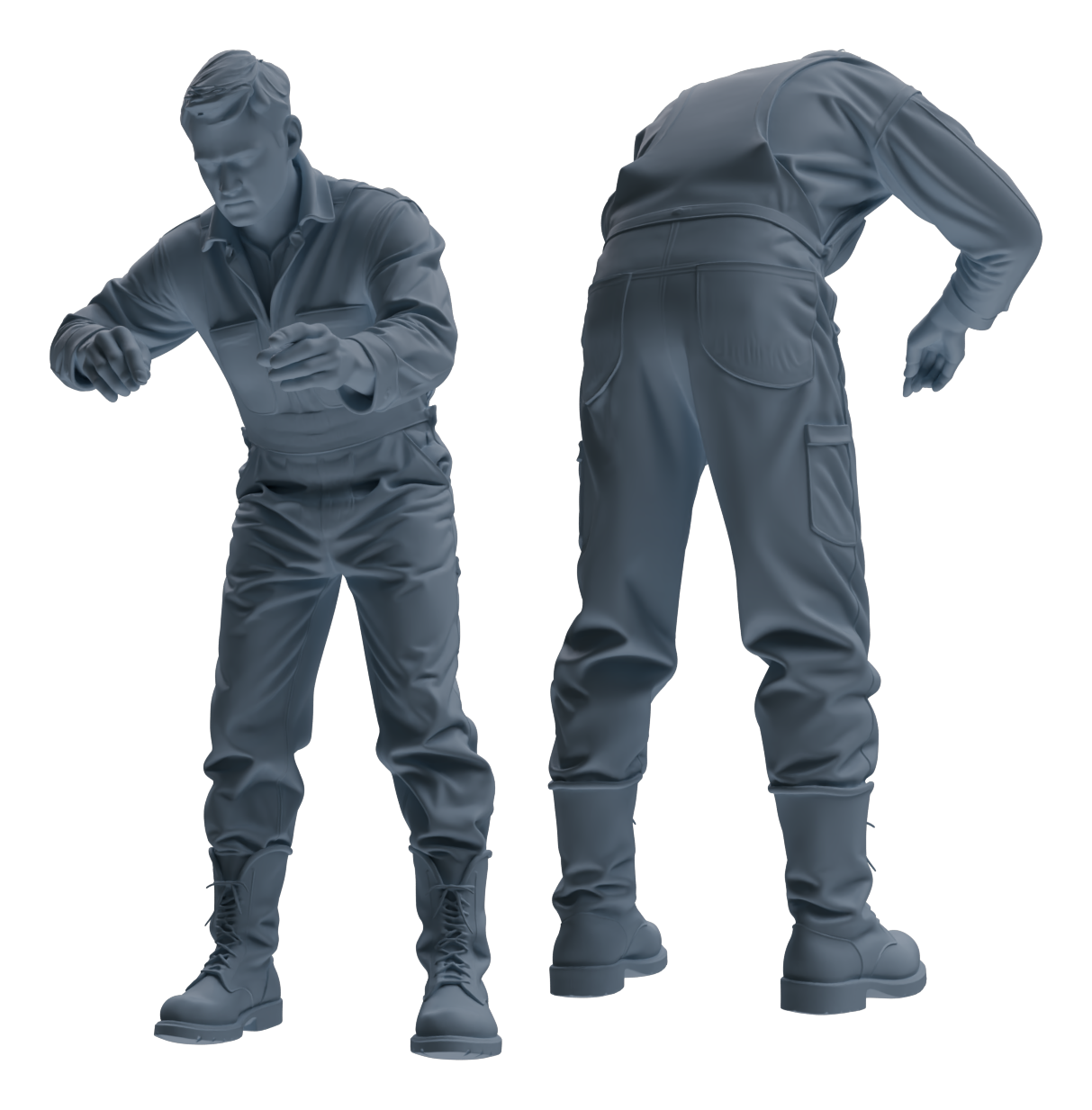 MRY-SFW LYTR898 Workwear Cowboy Man Modern Model 3 pcs