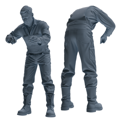MRY-SFW LYTR898 Workwear Cowboy Man Modern Model 3 pcs