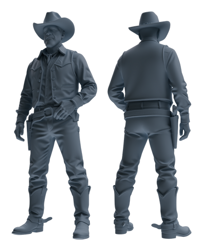MRY-SFW LYTR918 Western Cowboy Sheriff Multi-pose Modern Model 4 pcs