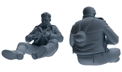 MRY-SFW SSTR203 Miniatures Soldier Model Kit WWI Soldier Pose Modern Model 3 pcs