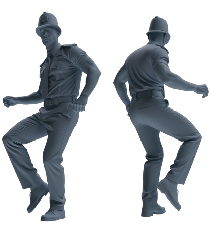 MRY-SFW LYGR807 Modern British Police Six-Person Dancing Group