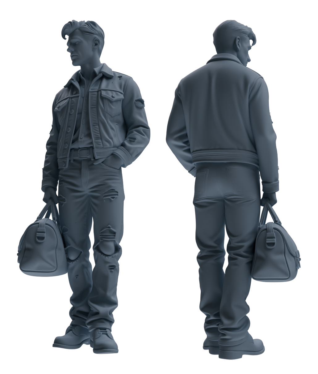 MRY-SFW LYTR903 Cowboy Style Man Multi-look Modern Model 4 pcs