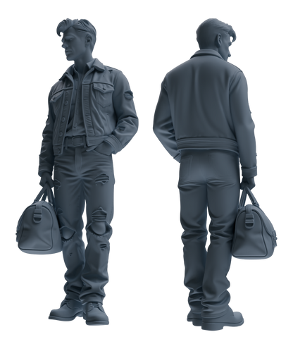 MRY-SFW LYTR903 Cowboy Style Man Multi-look Modern Model 4 pcs