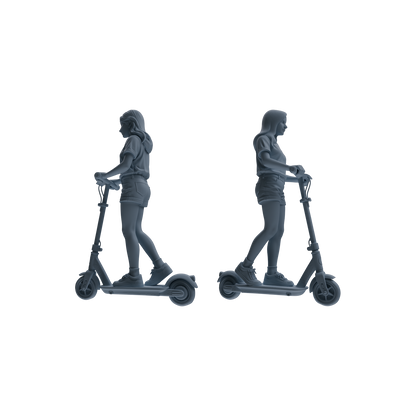 MRY-SFW LYTR788 Skateboard Scooter Figure Modern Model 4 pcs Miniature Car Diorama Figures Scene Props Accessories Resin