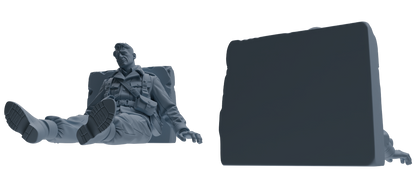 MRY-SFW SSTR192 Miniatures Soldier Model Kit Wounded Soldier Medical Pose Modern Model 6 pcs