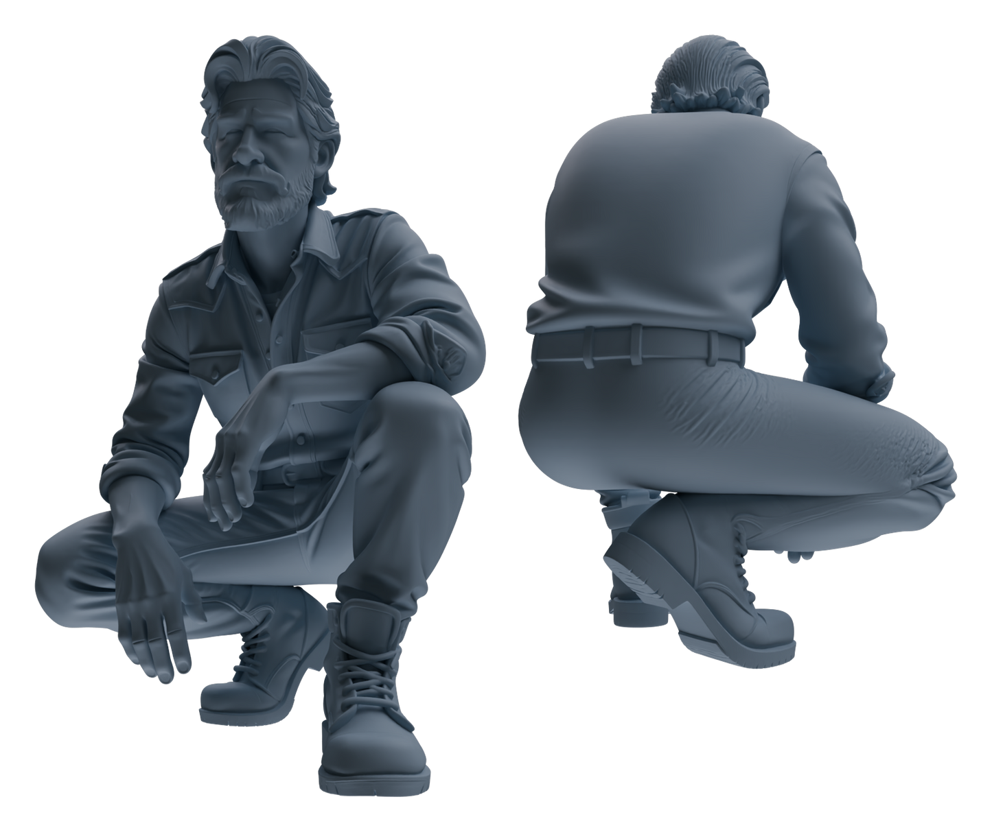 MRY-SFW LYTR906 Farm Worker Man Modern Model 4 pcs