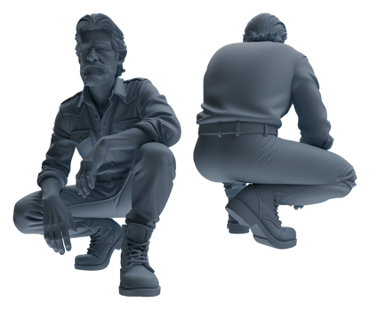 MRY-SFW LYTR906 Farm Worker Man Modern Model 4 pcs