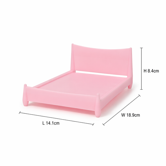 RHF0466D Children's round-edged bed Macaron-colored miniatur – LCD 3D printed resin model kit, image 1