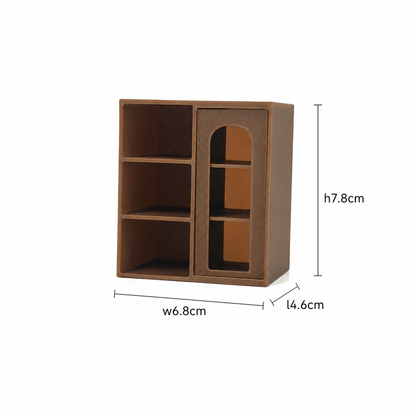 RHF0452D Mid-century modern tabletop freestanding shelf Desktop Ornament Creative DIY Hut Furniture Dollhouse Accessories House Model Accessories Miniature Home Mini Model Dollhouse Accessories