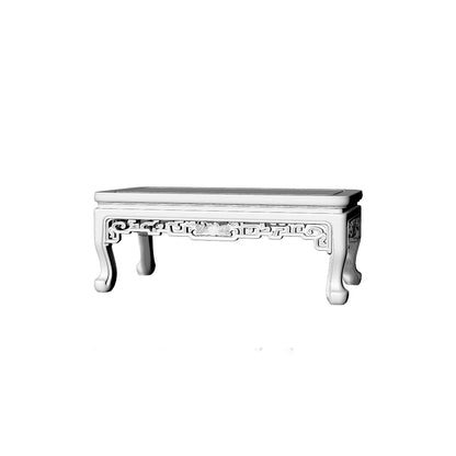 MRY-SFW LYTS523 3D Printed Chinese Antique Furniture Set, Unpainted White Resin, Miniature Diorama Screen Table & Chair Accessories