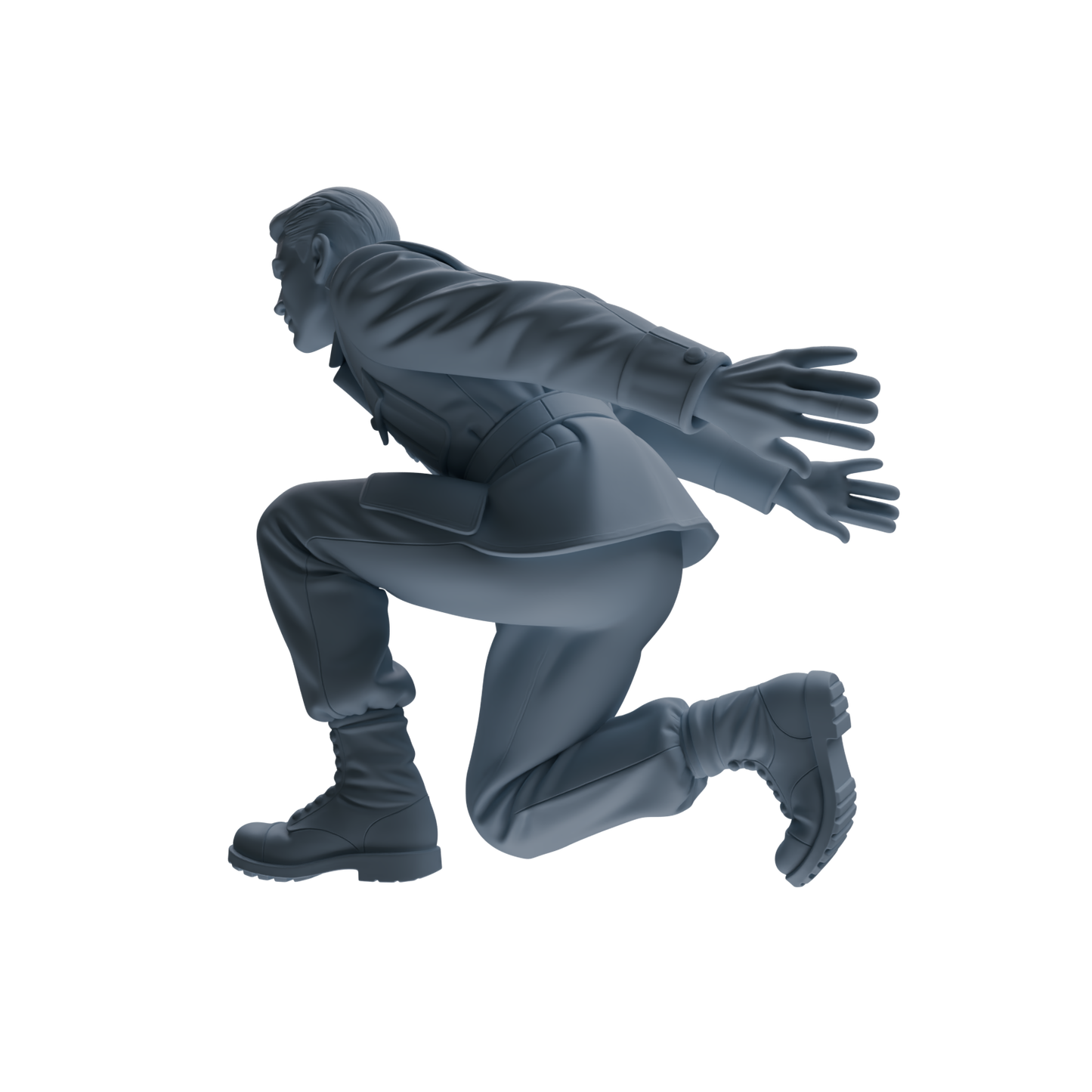 MRY-SFW SSTR185 Miniatures Soldier Model Kit Combat Engineer Soldier Pose Modern Model 4 pcs