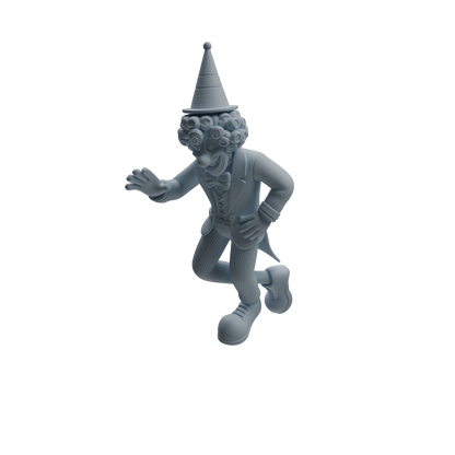 MRY-SFW LYTR1054 Clown Character Modern Model 4 pcs