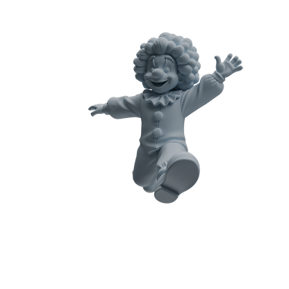 MRY-SFW LYTR1055 Carnival Clown Style Character Modern Model 4 pcs