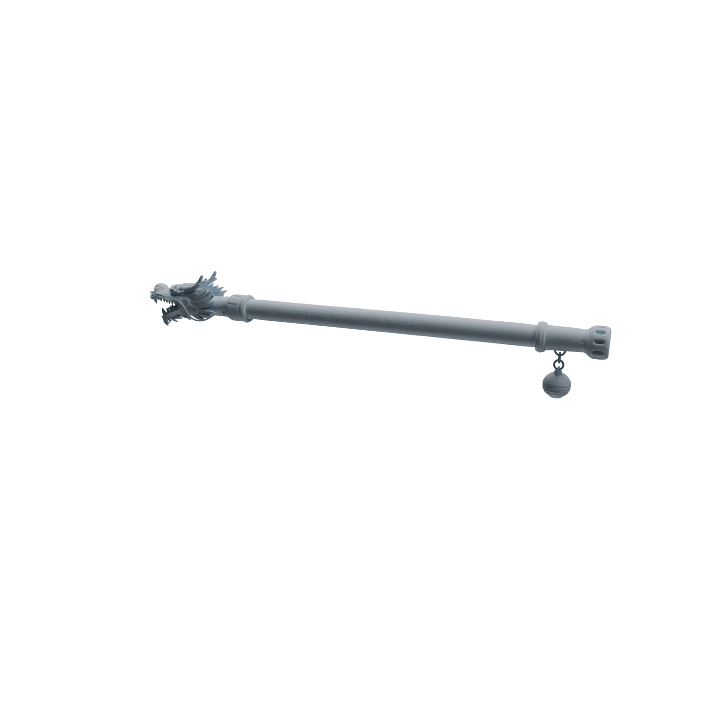MRY-SFW LYGS413 Dragon Pattern Decorative Staff Weapon Modern Model 4 pcs