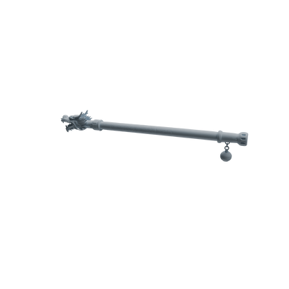 MRY-SFW LYGS413 Dragon Pattern Decorative Staff Weapon Modern Model 4 pcs