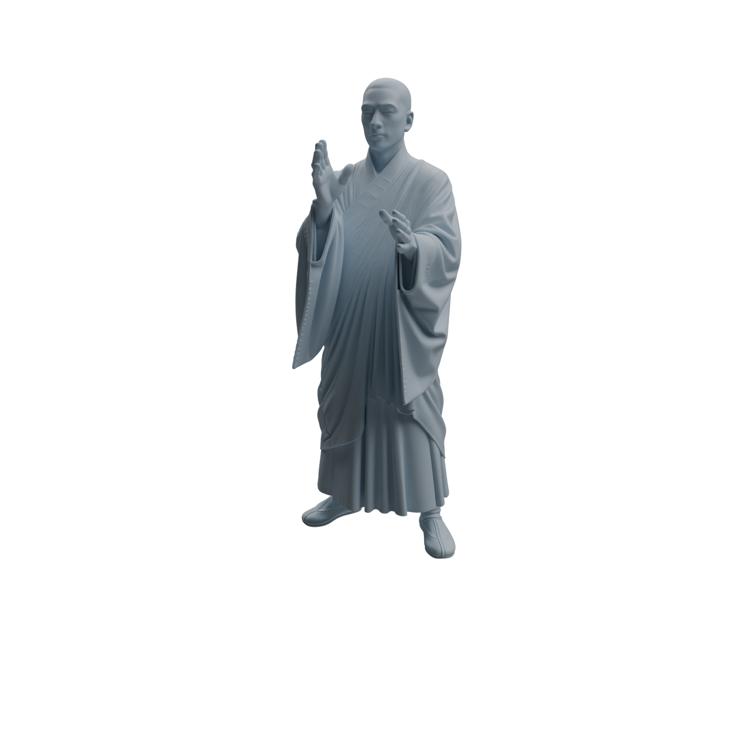 MRY-SFW LYTR1083 Sweeping Monk Character Modern Model 4 pcs