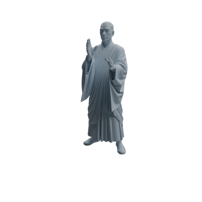 MRY-SFW LYTR1083 Sweeping Monk Character Modern Model 4 pcs