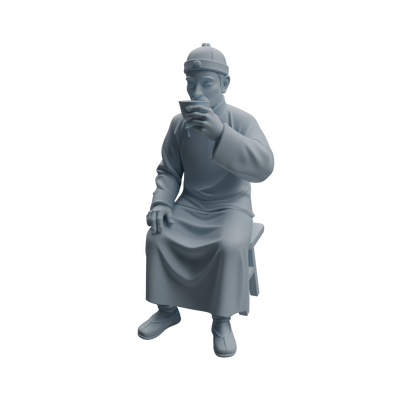 MRY-SFW LYTR979 Ancient Literati Gentleman Character Modern Model 3 pcs