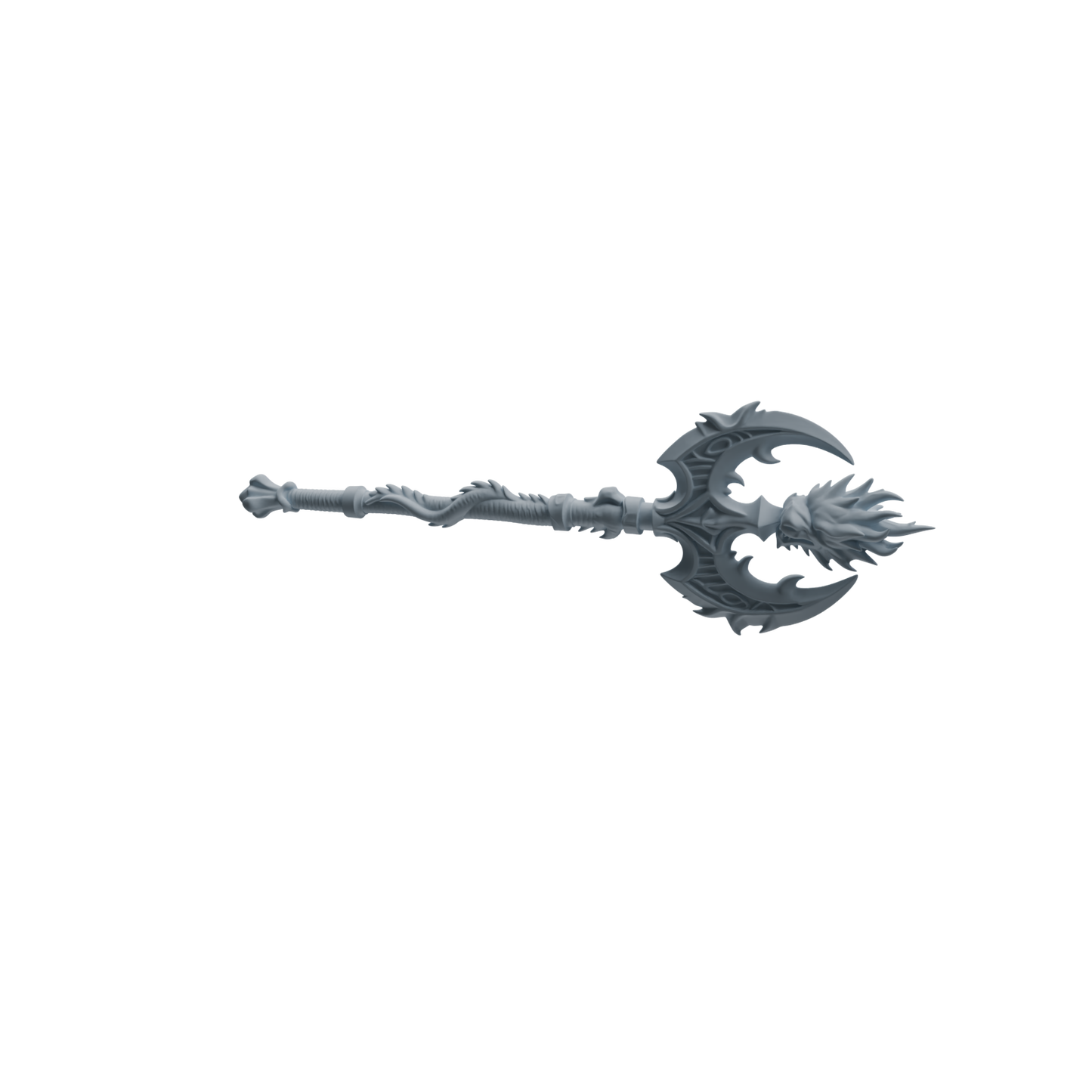 MRY-SFW LYGS425 Dragon Pattern Decorative Battle Axe Weapon Modern Model 4 pcs