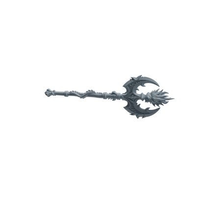 MRY-SFW LYGS425 Dragon Pattern Decorative Battle Axe Weapon Modern Model 4 pcs