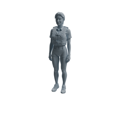 MRY-SFW LYTR1008 Female Lifeguard on Beach Character Modern Model 4 pcs