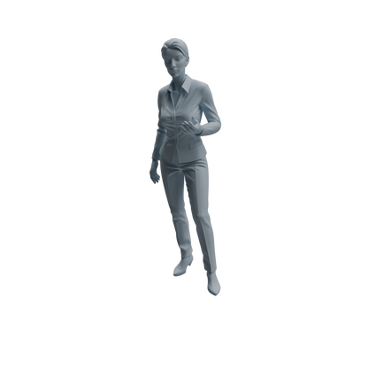 MRY-SFW LYTR973 Business Workplace Woman Character Modern Model 4 pcs