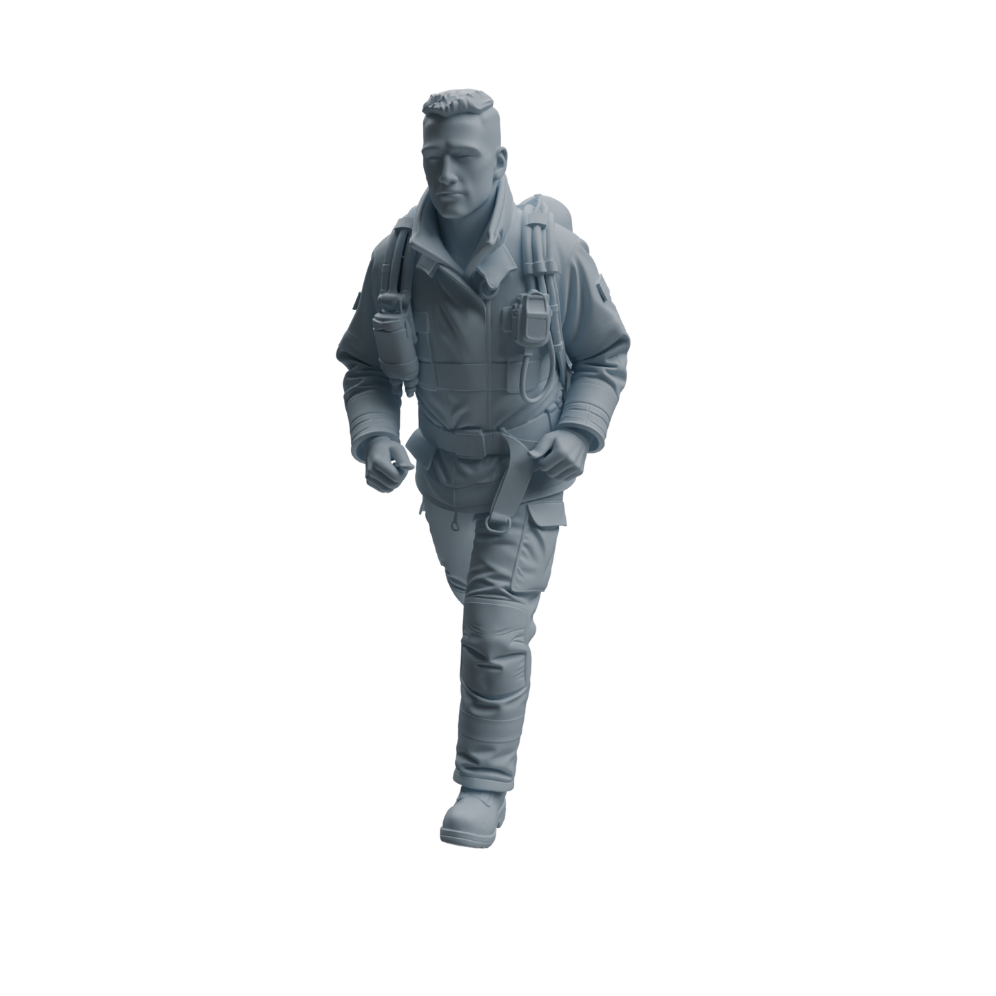 MRY-SFW LYTR1061 Firefighter Character Modern Model 4 pcs
