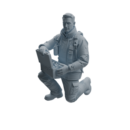 MRY-SFW LYTR1064 Firefighter with Equipment Character Modern Model 4 pcs
