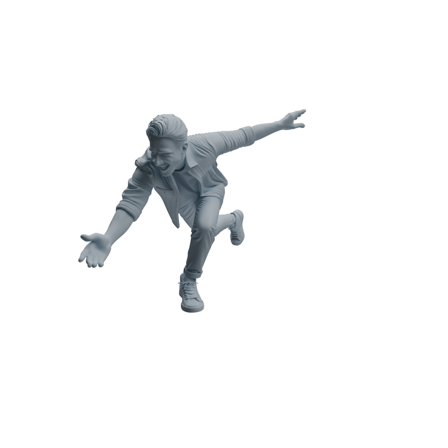 MRY-SFW LYTR1041 Joyful Interactive Male Character Modern Model 4 pcs