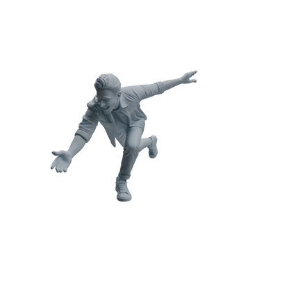 MRY-SFW LYTR1041 Joyful Interactive Male Character Modern Model 4 pcs