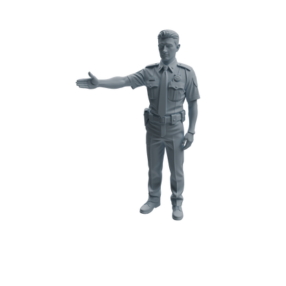 MRY-SFW LYTR959 Multi-Scenario Male Police Officer Character Modern Model 4 pcs