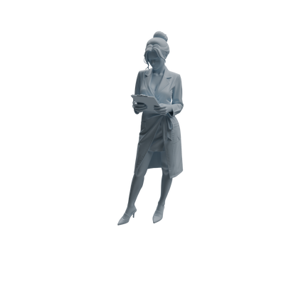 MRY-SFW LYTR1002 Female Doctor with Medical Records Character Modern Model 4 pcs
