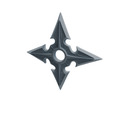 MRY-SFW LYGS439 Multi-angle Pattern Shuriken Weapon Modern Model 4 pcs