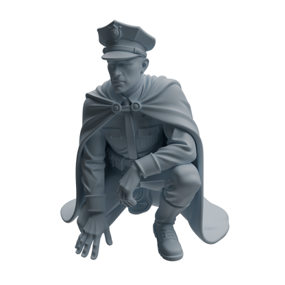 MRY-SFW LYTR949 Cape Uniform Man Character Modern Model 4 pcs