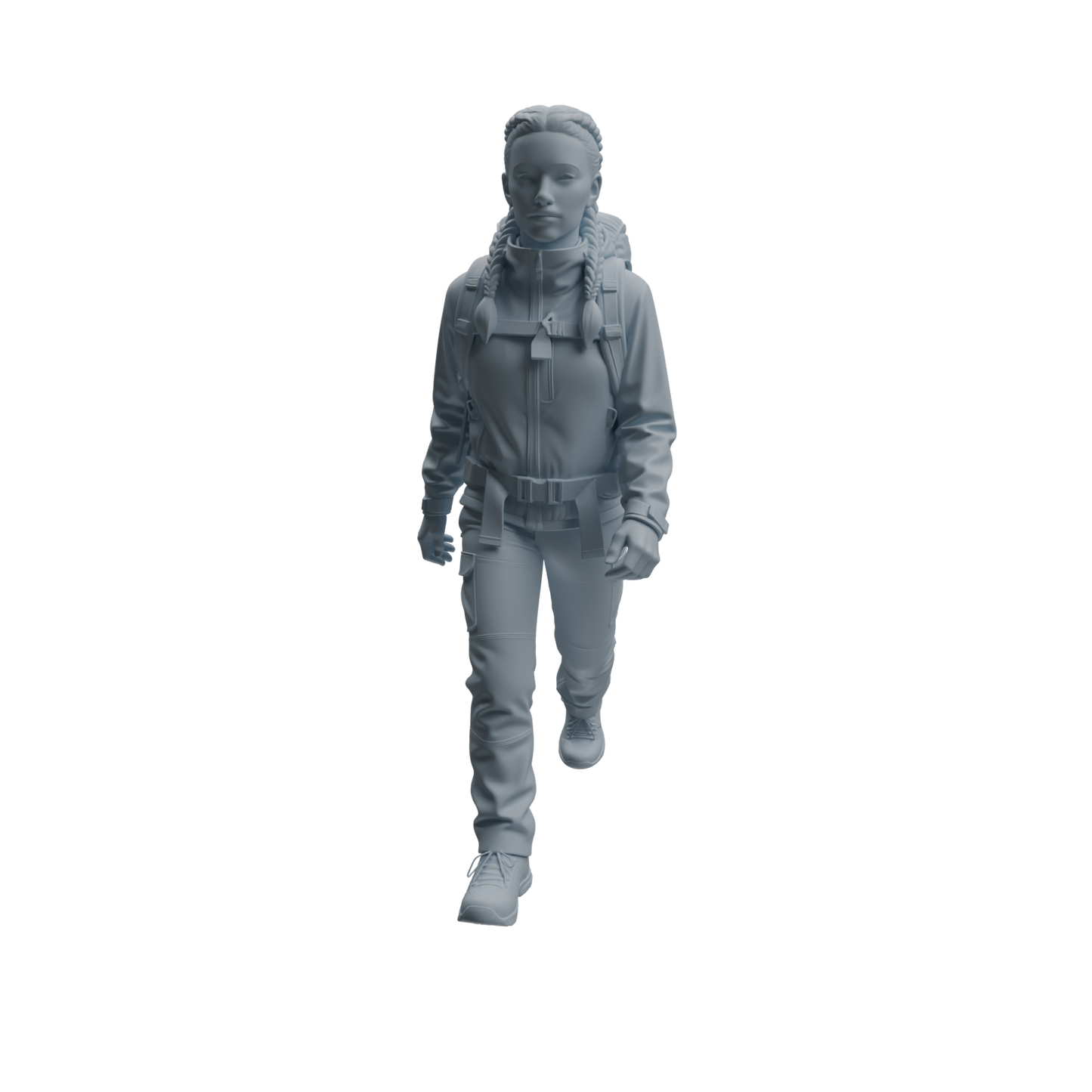 MRY-SFW LYTR1018 Camping and Hiking Female Character Modern Model 4 pcs