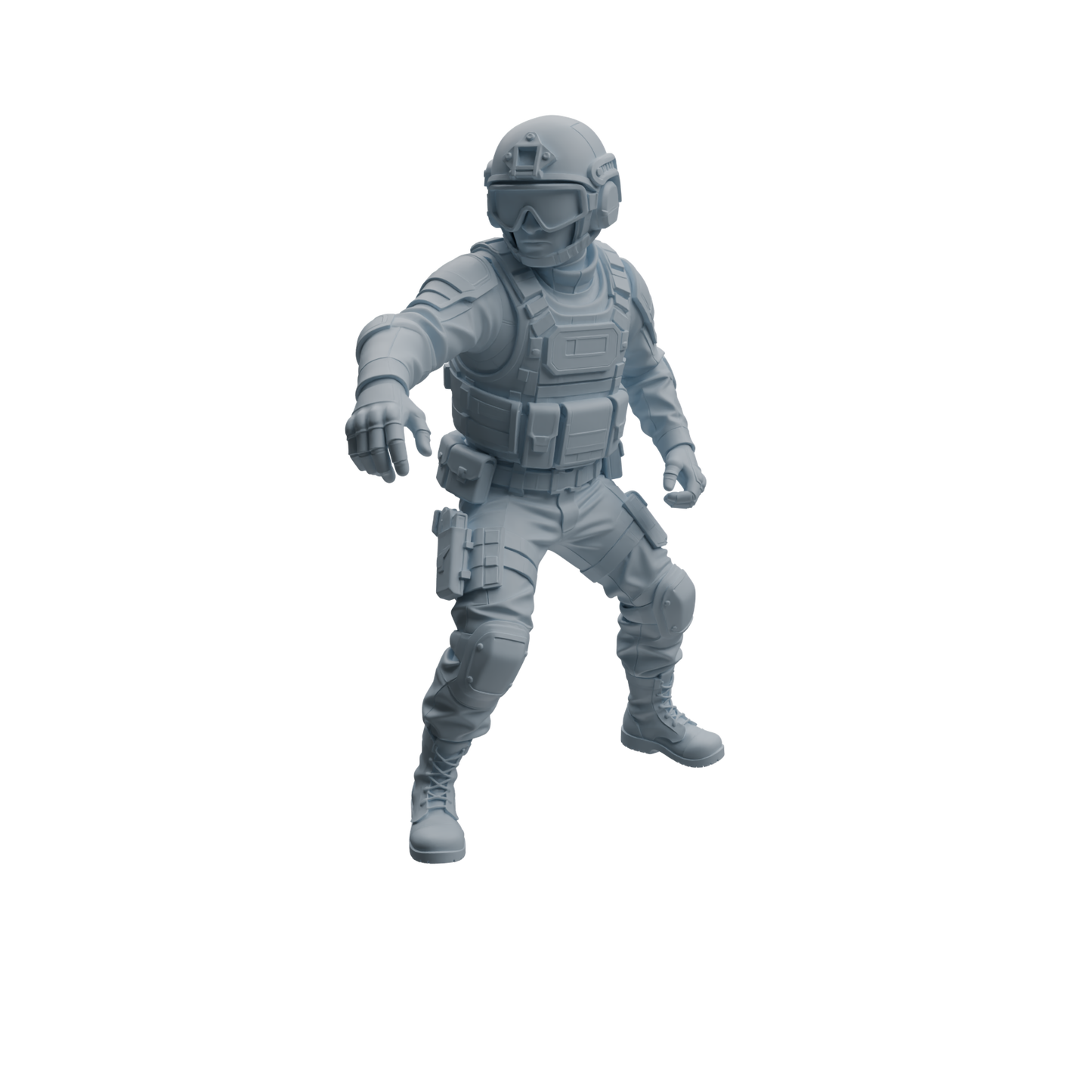 MRY-SFW LYTR954 Tactical Gear SWAT Officer Character Modern Model 4 pcs