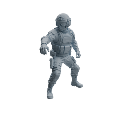 MRY-SFW LYTR954 Tactical Gear SWAT Officer Character Modern Model 4 pcs