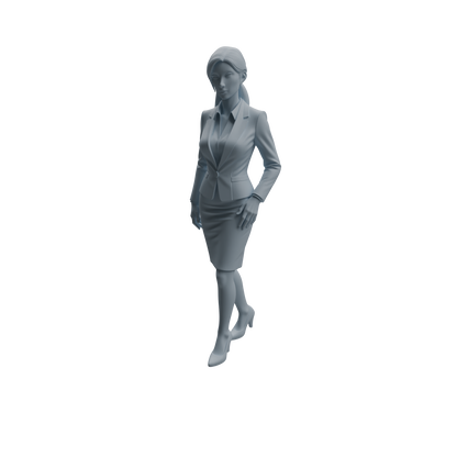 MRY-SFW LYTR974 Office-Scenario Professional Woman Character Modern Model 4 pcs