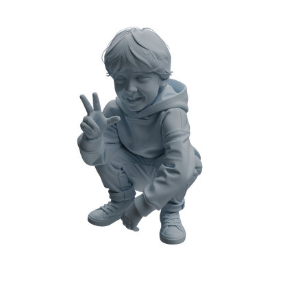 MRY-SFW LYTR1036 Lively Interactive Kids Character Modern Model 4 pcs