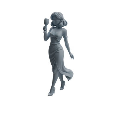 MRY-SFW LYTR935 Banquet Female Guest Character Modern Model 4 pcs